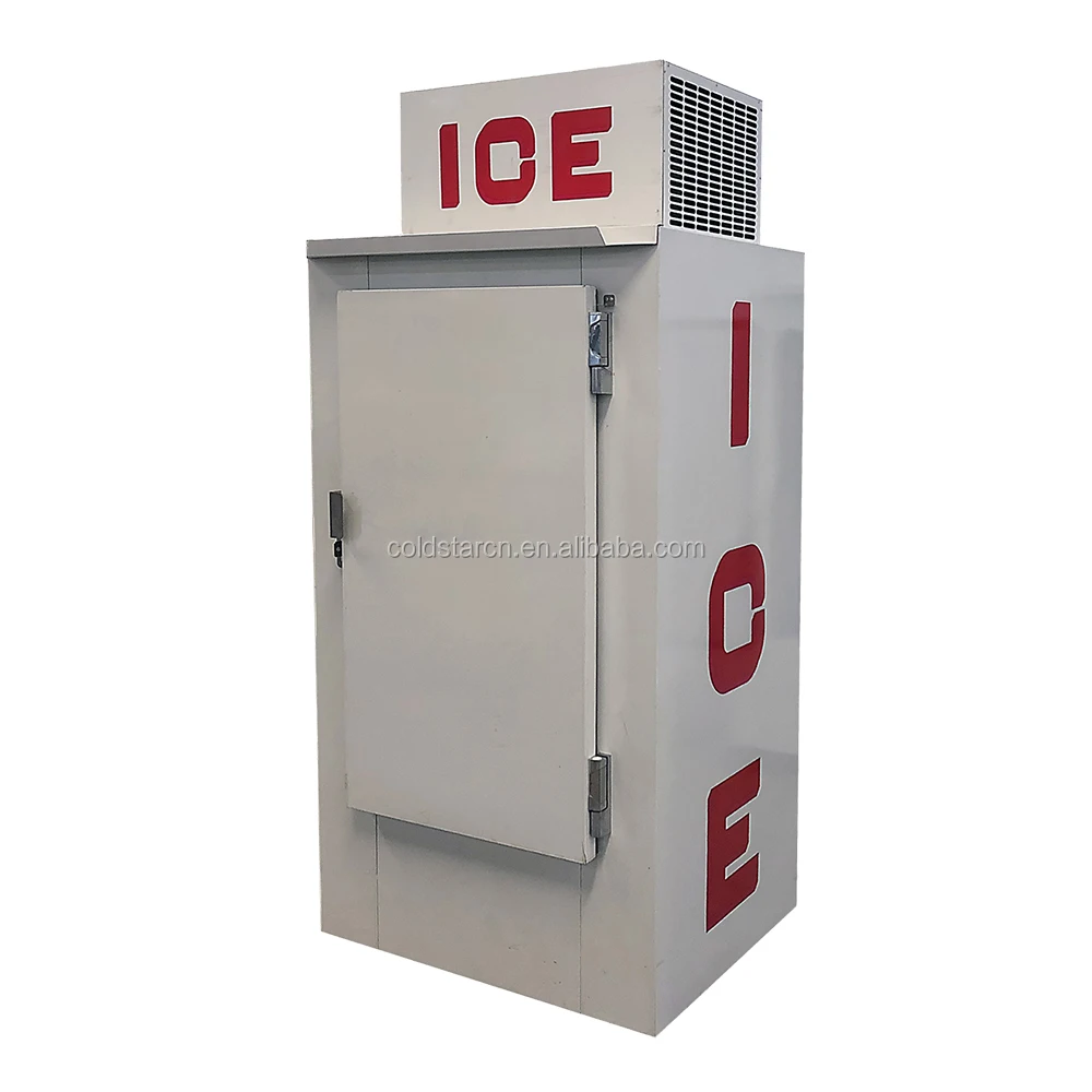 Vertical Single Door Ice Storage Freezer,Cold Wall Outdoor Ice