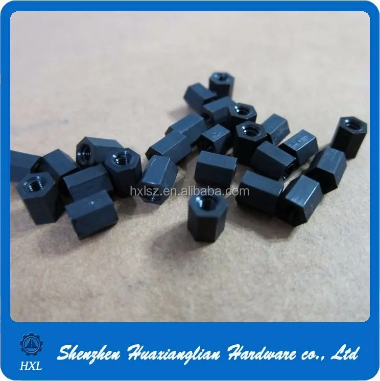 Special Unf Unc Threaded Plastic Nylon Round Hexagon Connecting