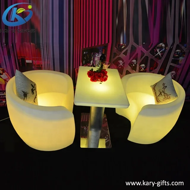 Luxury Glowing Modern Led Living Room Furniture Led Bedroom Furniture