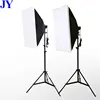 JingYing factory price photography 50x70cm photo studio softbox lighting kit with light stand