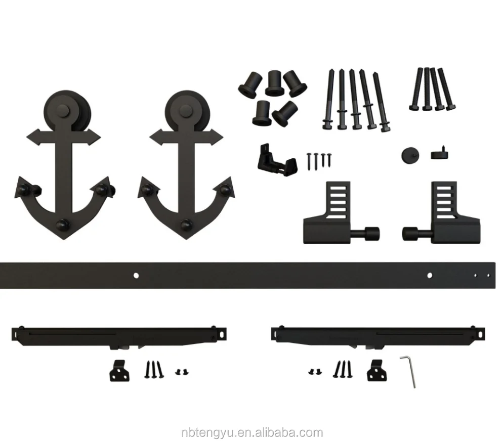 Wooden Bypass Bottom Rolling Sliding Door Wheel System Trackless Sliding Barn Door Buy