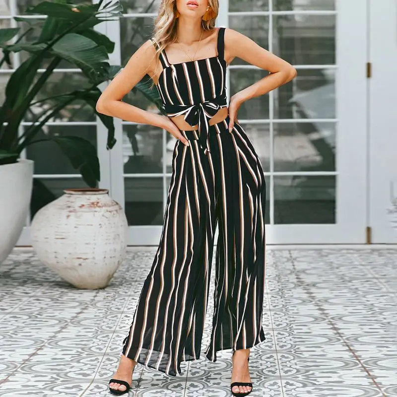 crop top and jumpsuit