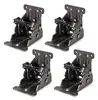 4PCS Bronze Folding Table Hardware Folding Table Leg Brackets Hinge Self Lock Foldable Hinges