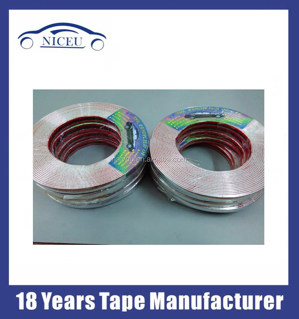 Car Decoration Door Edge Chrome Moulding Strip Auto Body Protector