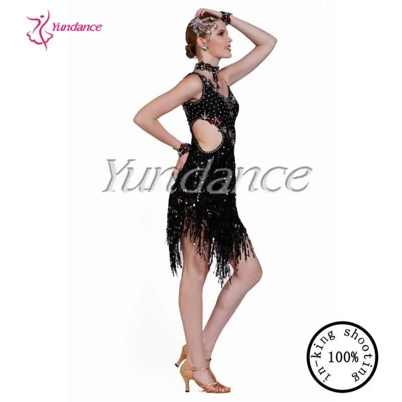 2016 Beautiful Party Dance Costume Latin Salsa Competition Dress L