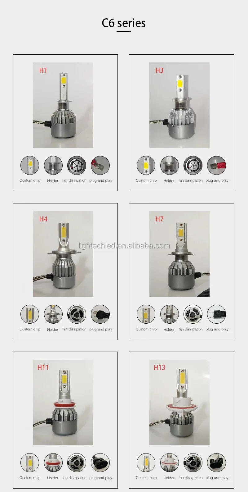 H4 led headlights