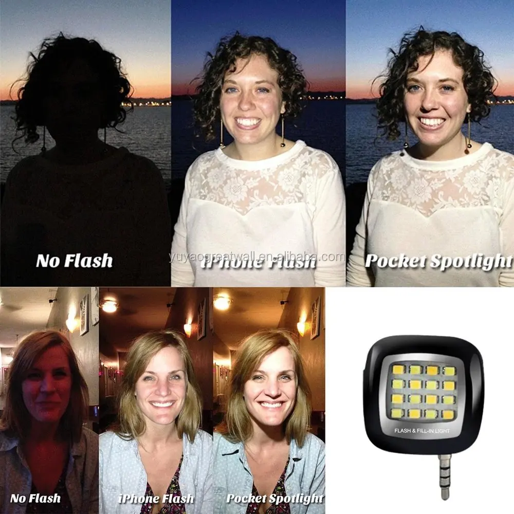 Universal 35mm Mini Led Camera Flash Fill In Light For Mobile Cell