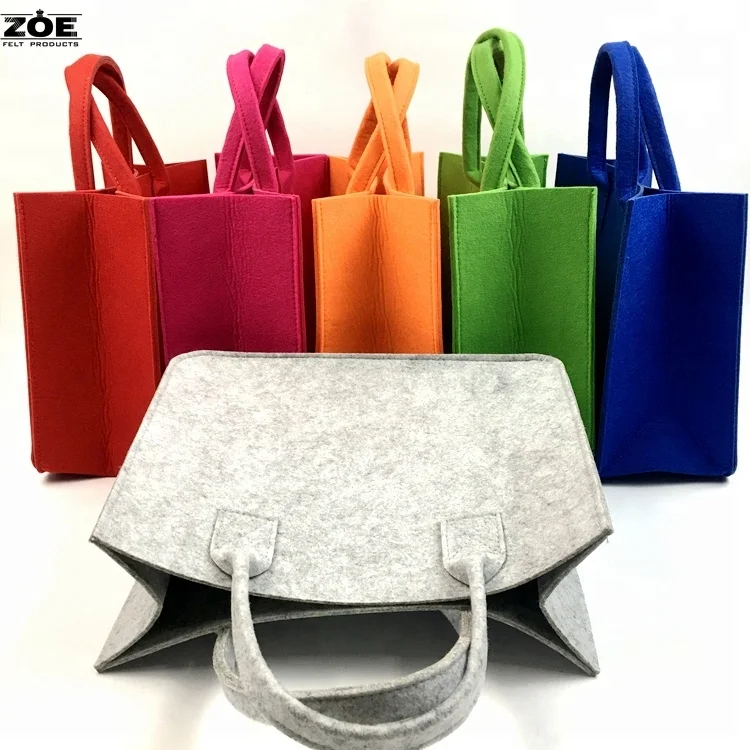 Factory Supplier Wholesale Custom And Handmade Felt Tote Shoulder Bag