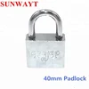 Top security Chrome Plating Zinc Alloy 40mm game machine padlock keyed alike door cabinet padlock