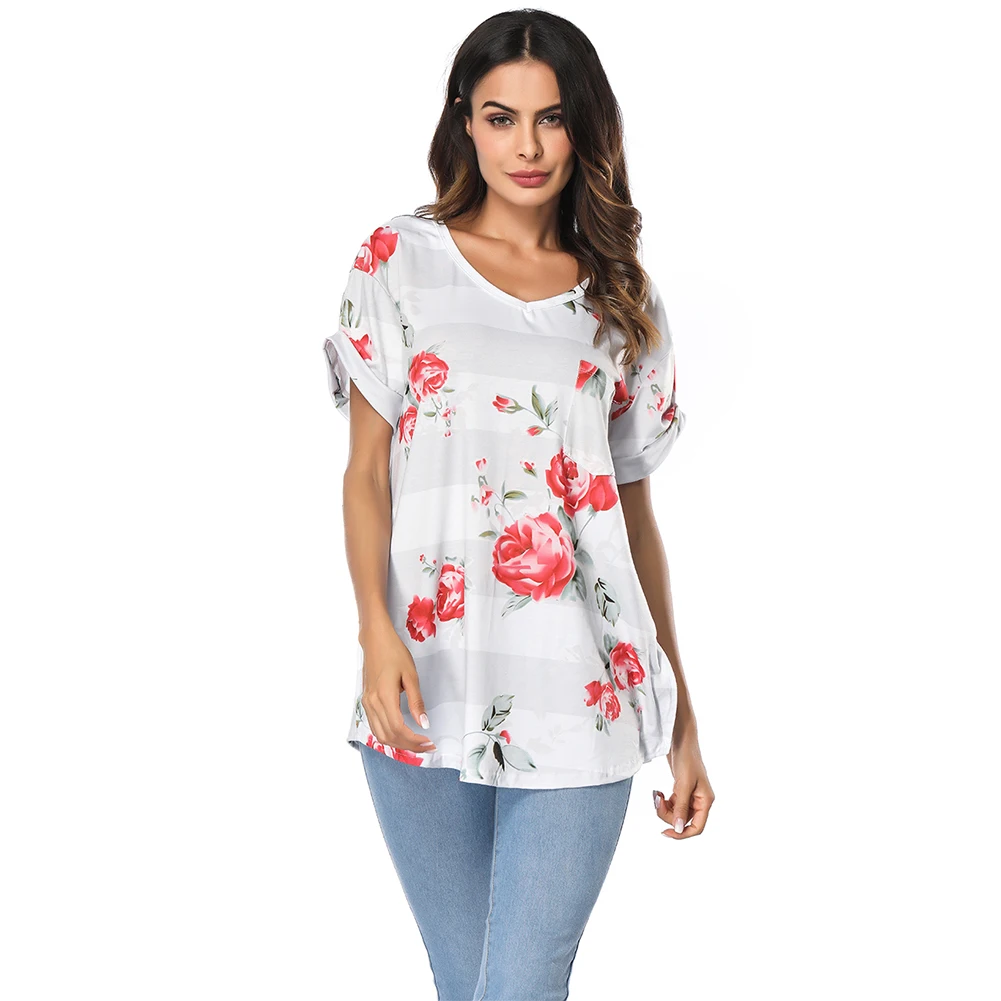 Venta Al Por Mayor Blusas Para Dama Flores-Compre Online Los Mejores ...