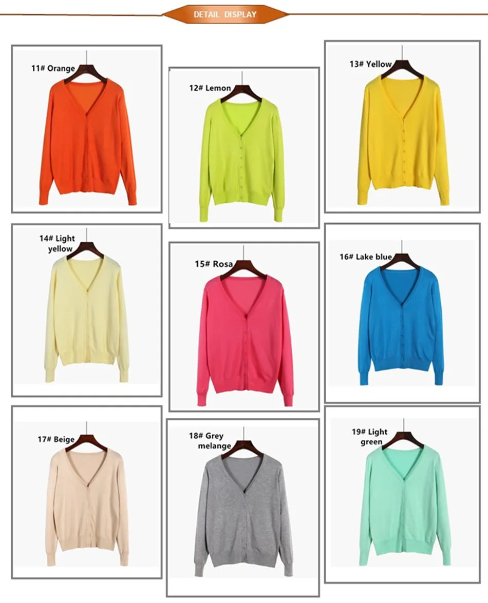 High quality Amazon hot selling same basic knitwear design various colors wholesale in-stock women sweater cardigan mujer.jpg