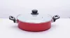 Big red ceramic coating aluminum and copper pot