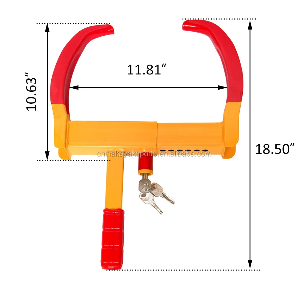 Tire Clamp Wheel Lock Metal Boot Stabilizer Anti Theft Wheel Chock