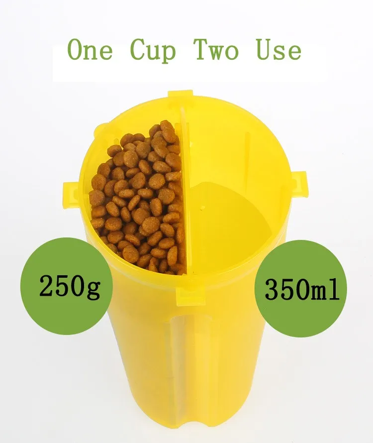 Dog Feeder 2 In 1 Water And Food Outdoor Dog Water Bottle Pet Bowls