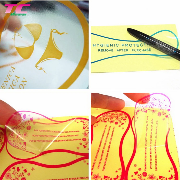 hygienic liner sticker