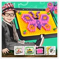 456pcs creative mosaic brinquedos nail Beads Learning Education 3D Puzzle Games for kids Birthday Gift Toys