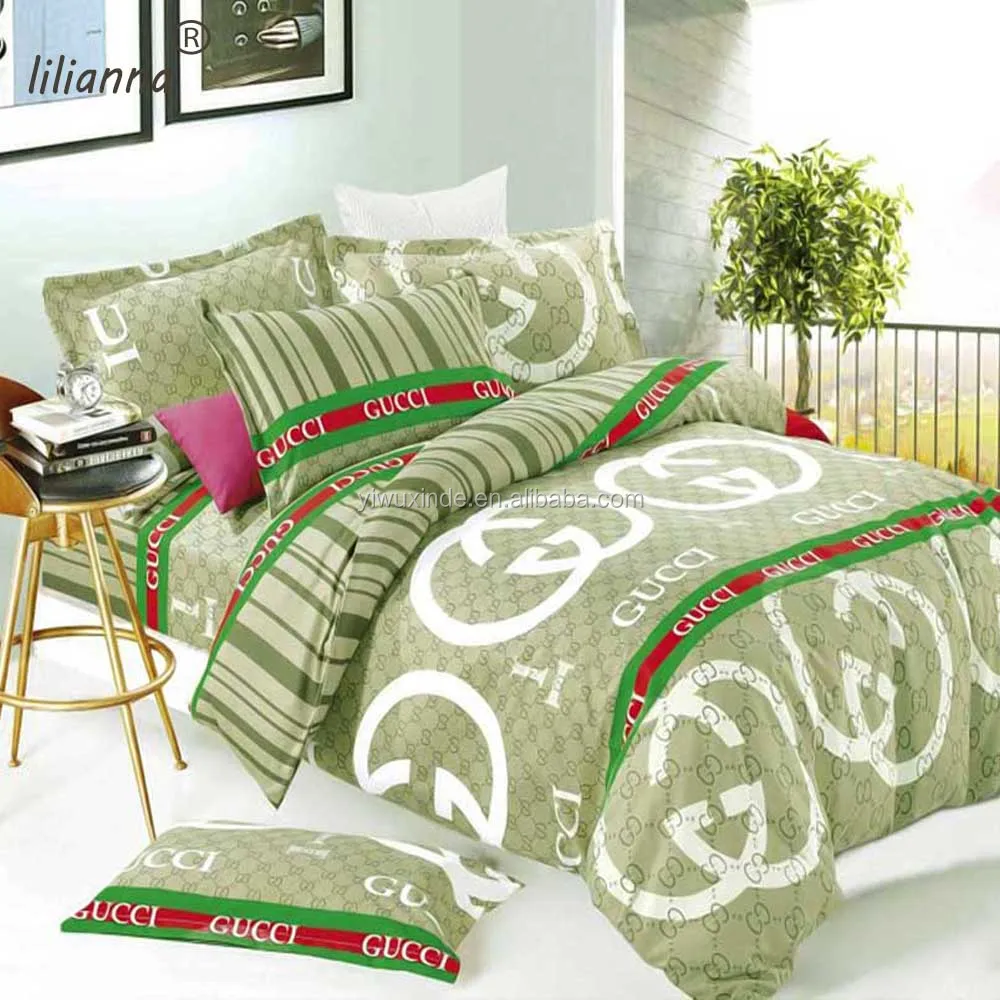 Good Quality Microfiber Fabric Branded Print Quilt Cover Set Bedding Good Quality Microfiber Fabric Branded Print Quilt Cover Set Bedding Bed Sheet