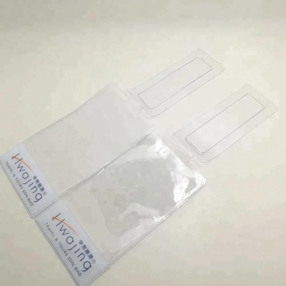 transparent luggage tags