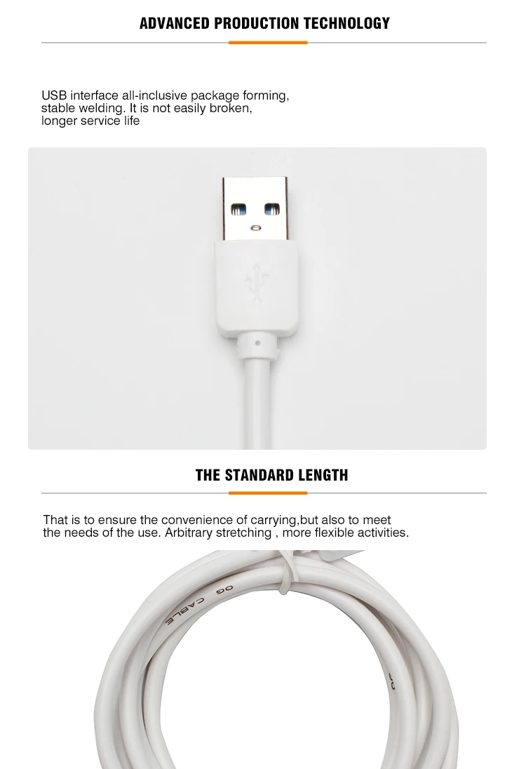 Fast Charging Ring Antiinterference Usb Data Cable Charger Cables For Tpyec Android Ios