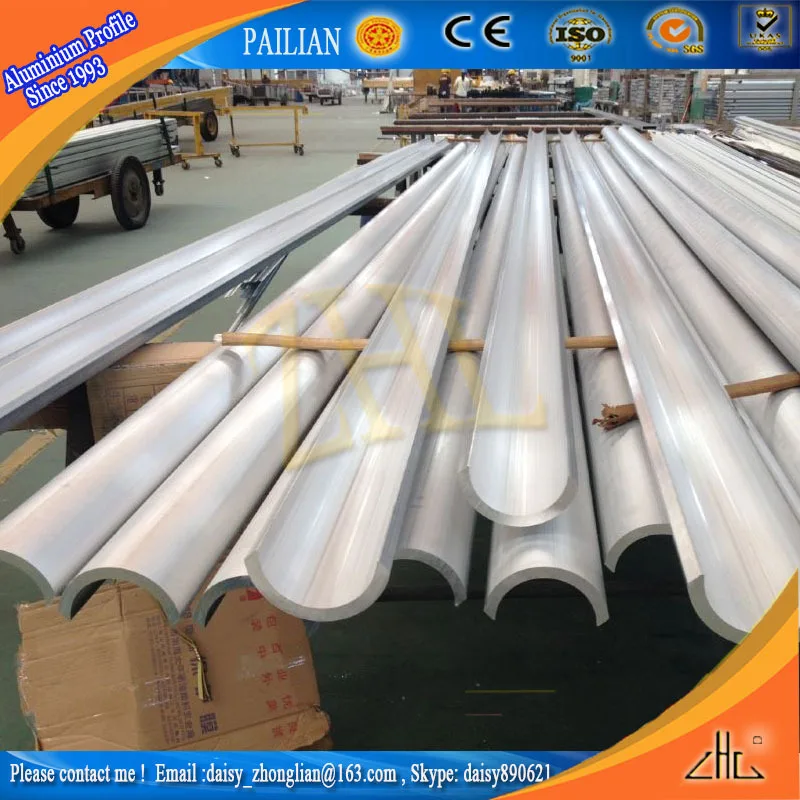 Great ! Aluminum Profile Bar /aluminum Extrusion Oval Tube / Aluminium