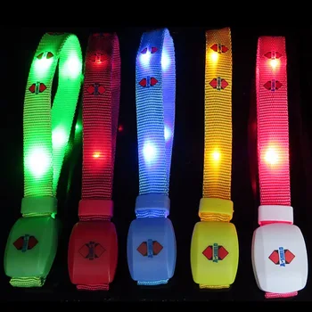 Glowing Wristband Led Bracelet Illuminated Nylon Webbing Bracelets Glowing Wristband Led Bracelet Illuminated Nylon Webbing Bracelets For Party Concert Remote Radio