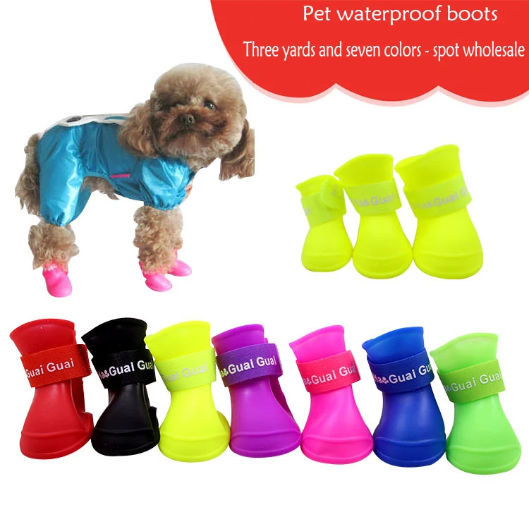 犬の子犬のゴム製ブーツ耐久性のある靴のためのホット販売夏のペットの犬の靴防水ペットのレインシューズ Buy 高品質ペット靴 犬の子犬ラバーブーツ 犬 の靴防水 Product On Alibaba Com