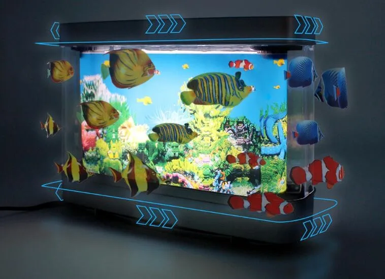 Battery Powered Fake Fish Aquarium Led Lighting For Home Decoration