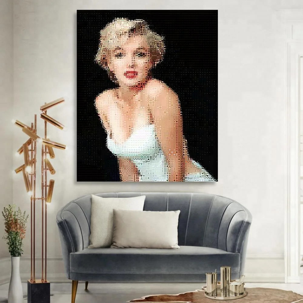 Marilyn Monroe Pop Art Tuval Baskı Ev Dekor için