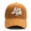 custom winter korean plain full suede baseball cap