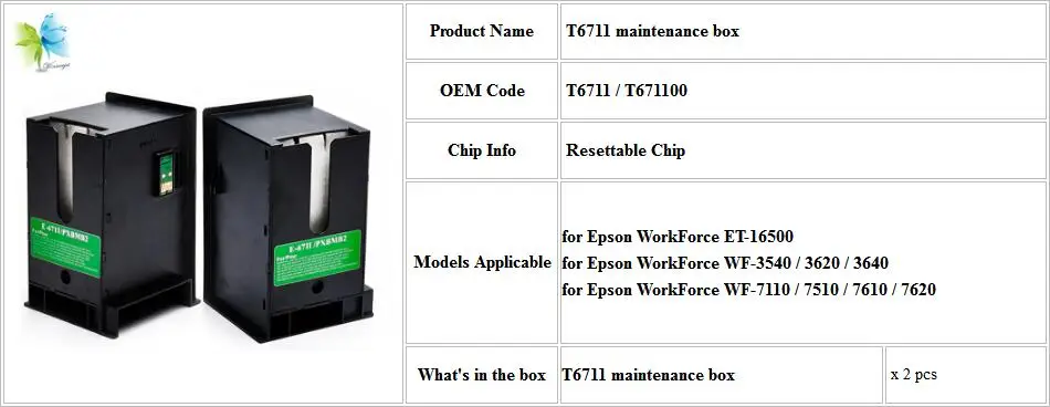 epson wf 3540 maintenance box