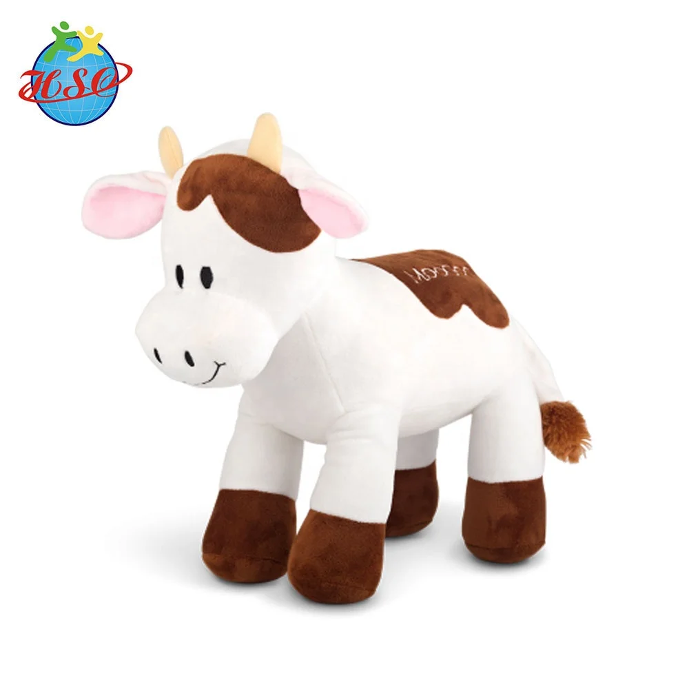 Peluche Vaca Sentada 22cm - Suave Y Realista ¡Perfecto Para Niños Y Coleccionistas!