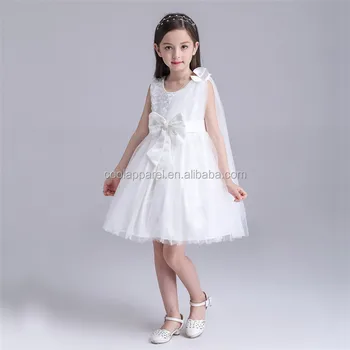 High End Baby Girl Baptism Dress Princess Kids Flower Girl Tulle