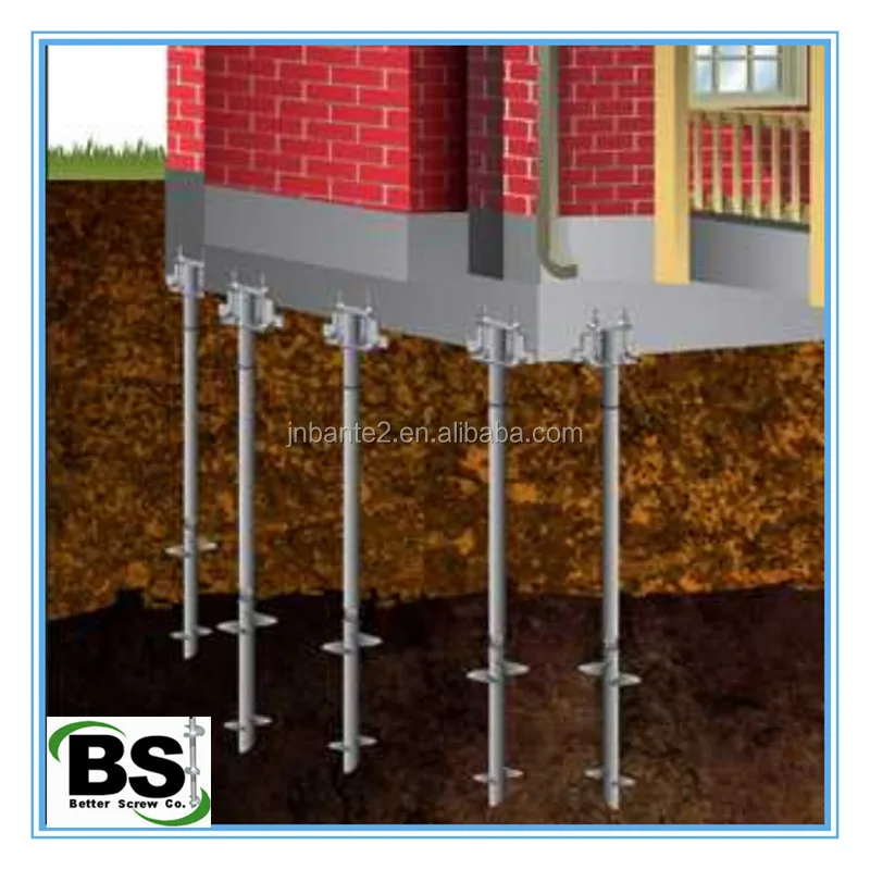 Basement Repairs Helical Anchors 4-1/2 inch Round Shaft
