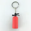 Wholesale Custom Fashion PVC Rubber 3D Fire Extinguisher Keychain