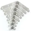 Furniture stainless steel metal slide right angle iron small 90 degree T L shaped corner support bracket fixed hardware for wood