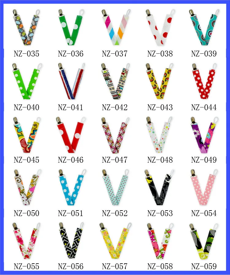 Plastic Pacifier Holder Clip Light Purple Lavender Curly Baby Ribbon