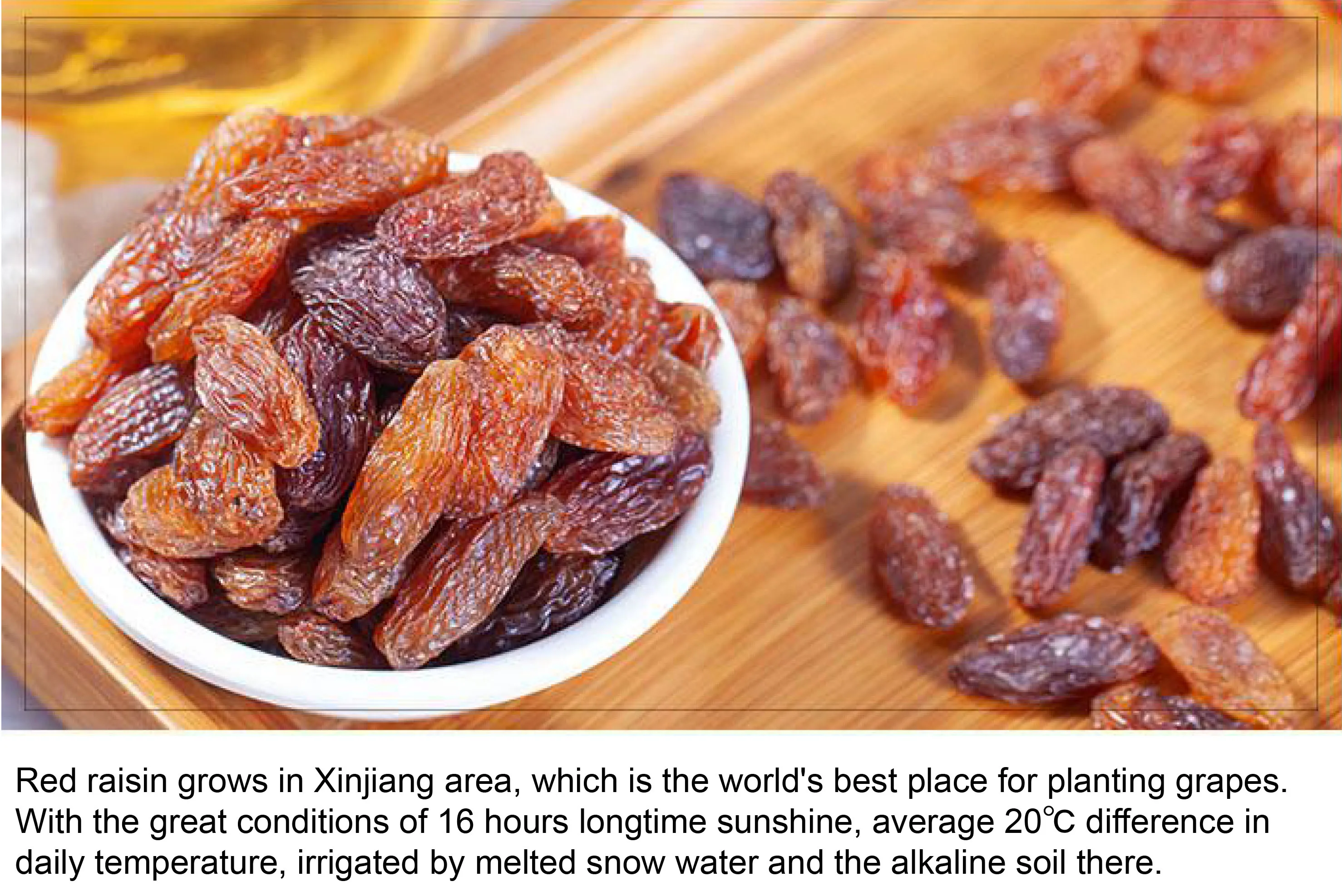xinjiang dry red raisin in bulk