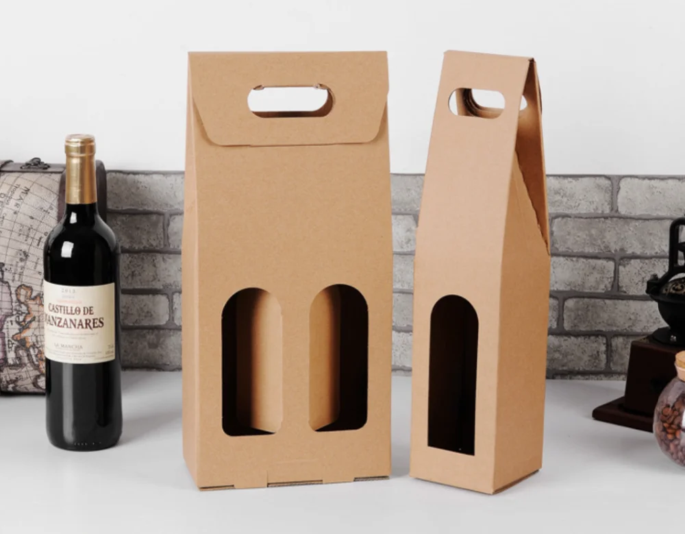 wholesale paper wine bags