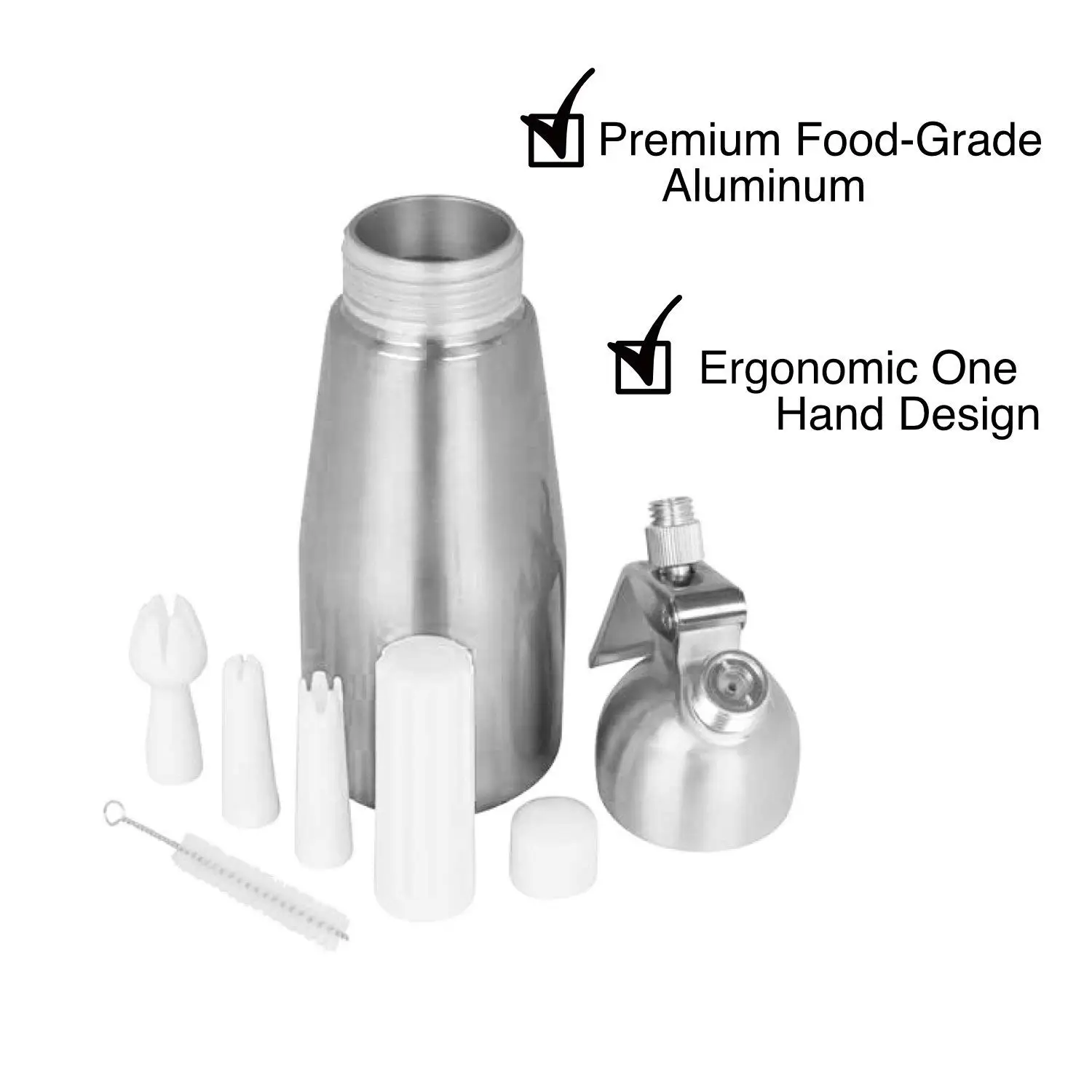 Kitchen 1000ml Professional Automatic Whipped Cream Dispenser With