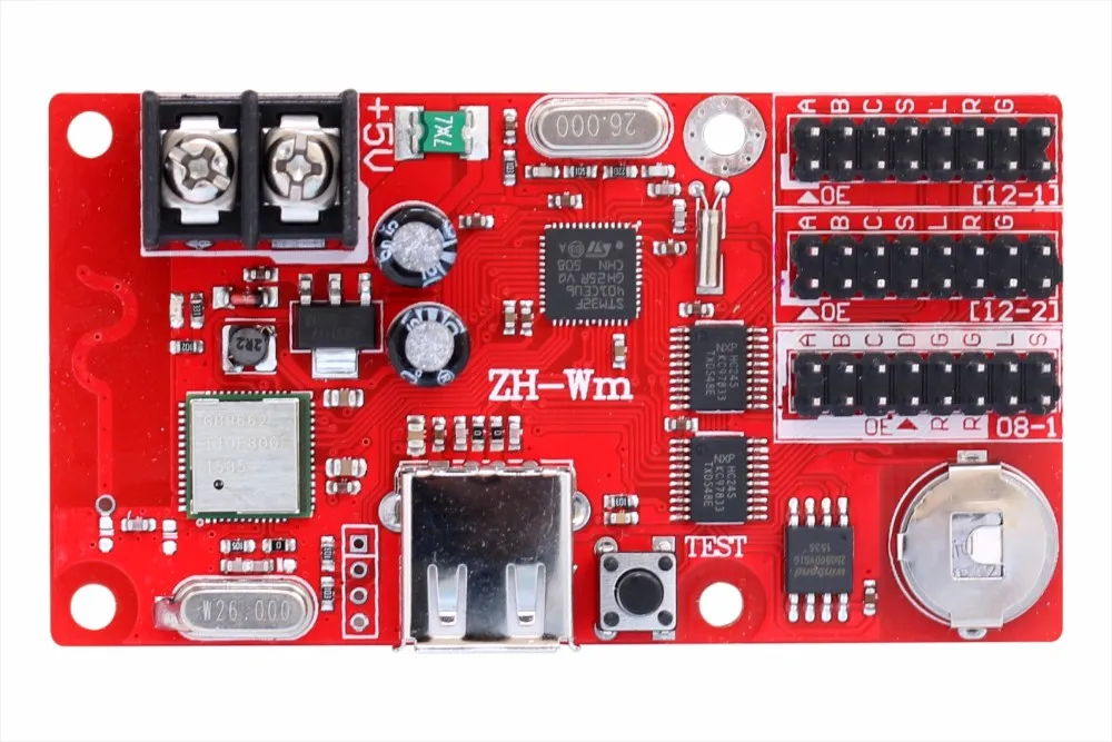 Zhonghang Wifi Led Driver Multi Programs Indoor Outdoor Zhwm P10 Screen Display Controller Card