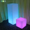 Geo lowboy Cube Table and Highboy with led light ( TP110C )