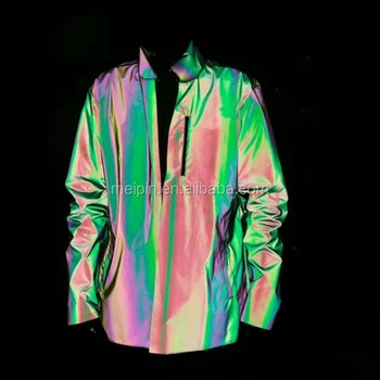 rainbow reflective coat