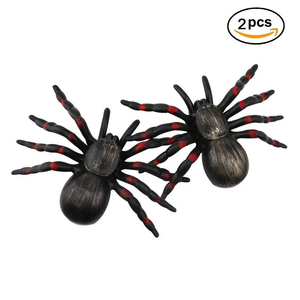 fake spiders for halloween