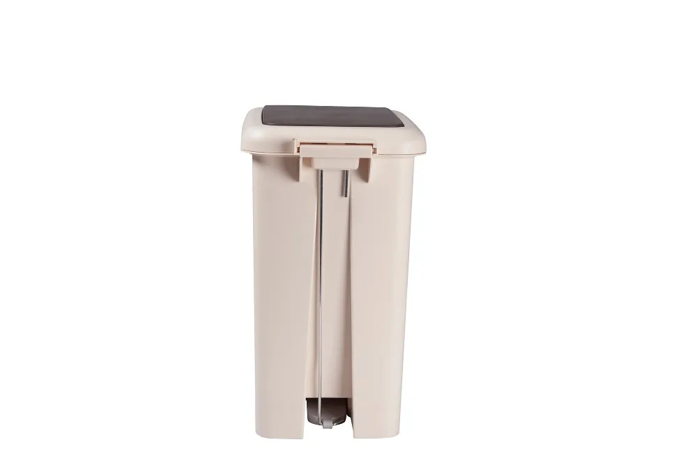 Household Plastic Double Use Foot Pedal Push Garbage Bin Dustbin With