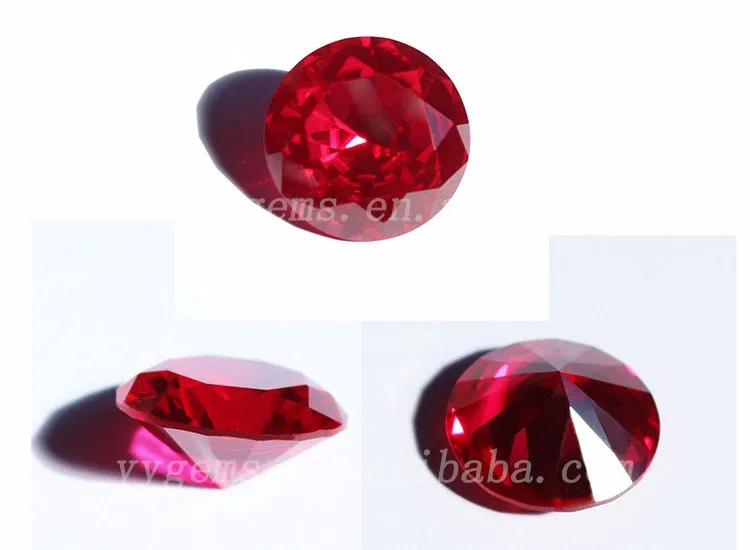 high quality natural unheated round brilliant shape red ruby