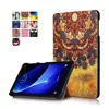 Bookcase style tri fold shell protector for Samsung Tab A 10.1 T580 tablet Cover Leather Case