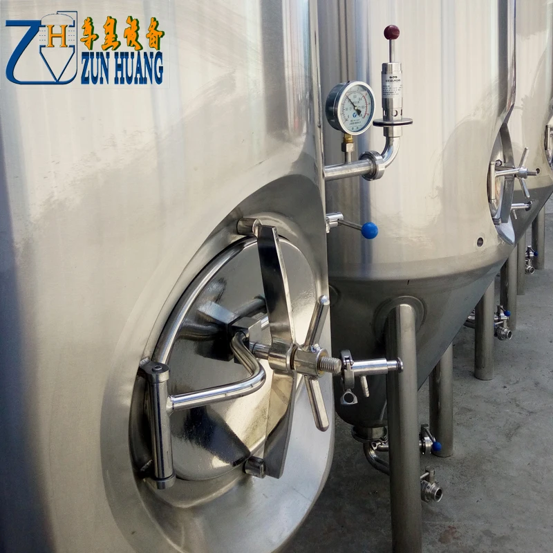 with cooling jacket fermentation tank for beer brewing equipment