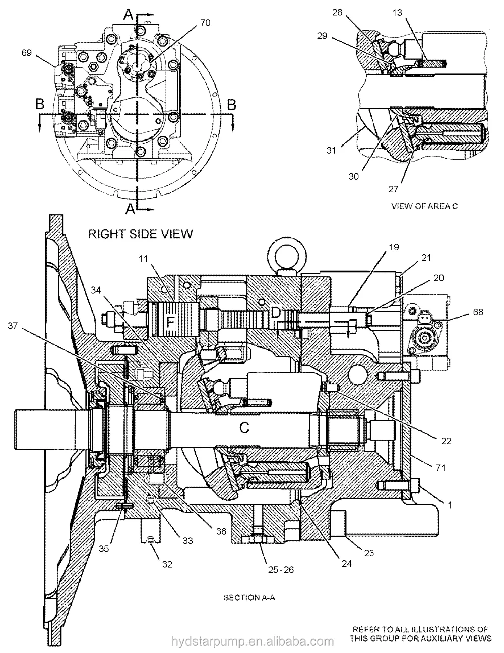 2959656 Hydraulic Pump Piston Shoe Assy For 330d Cat Excavator - Buy ...