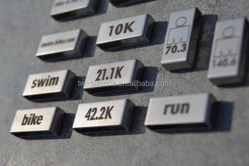 Waterproof Rubber Band Sports Wristbands Runners Identity Bracelet