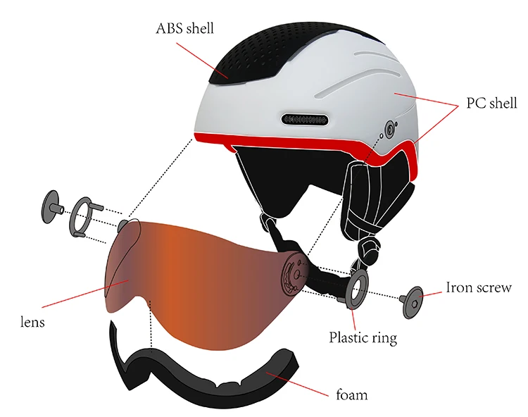 Custom Brand Alpine Ski Helmet With Goggle Buy Ski Helmet,Alpine Ski